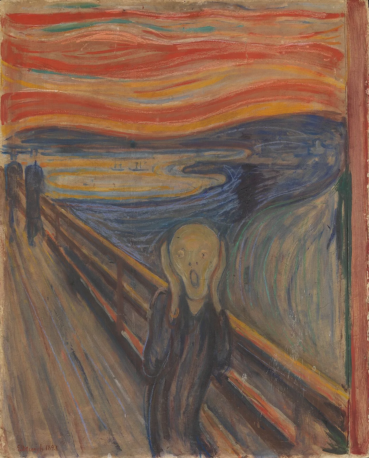 L'urlo (1893) — opera originale di Edvard Munch, disponibile come falso d'autore dipinto a mano