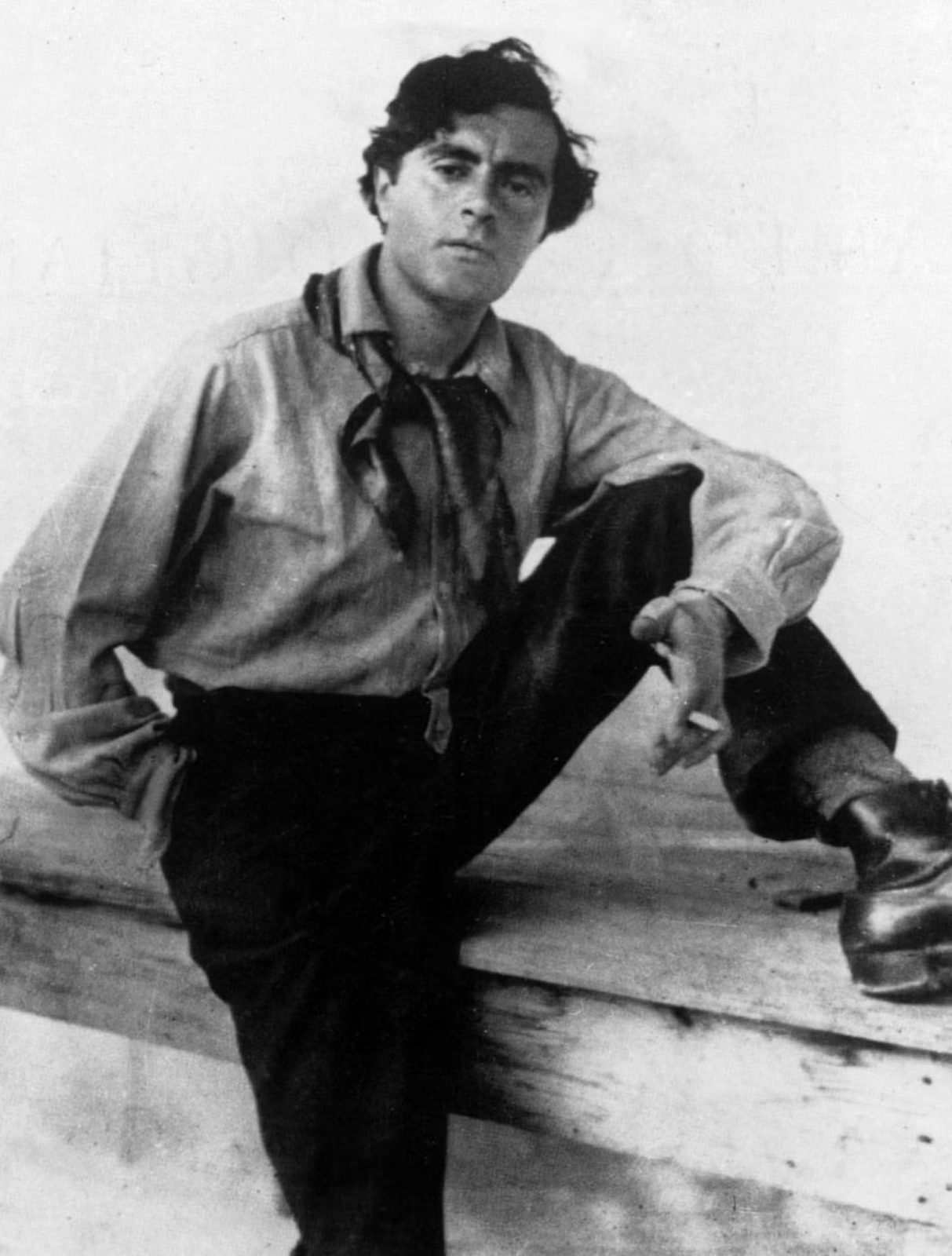 Ritratto di Amedeo Modigliani (1884 – 1920) — copie d'autore dipinte a mano da Emilio Ventura
