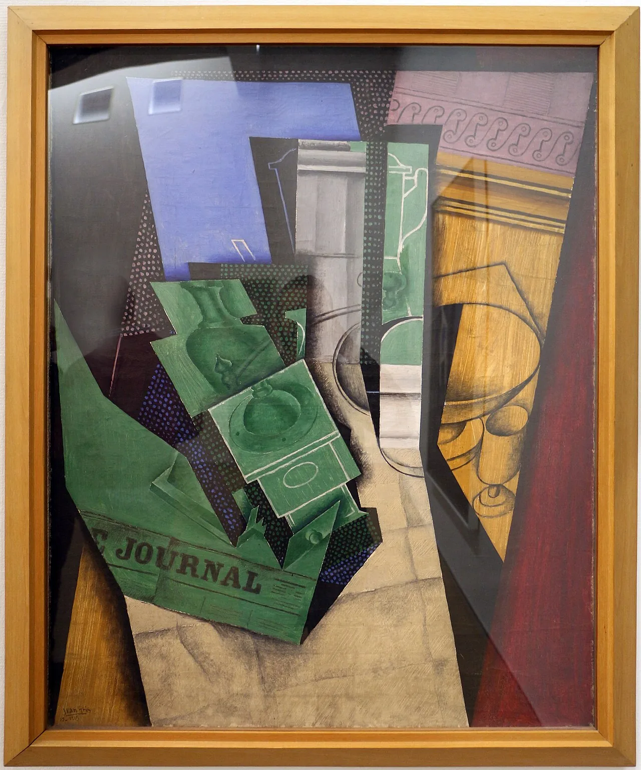 La colazione (1915) — opera originale di Juan Gris, disponibile come falso d'autore dipinto a mano