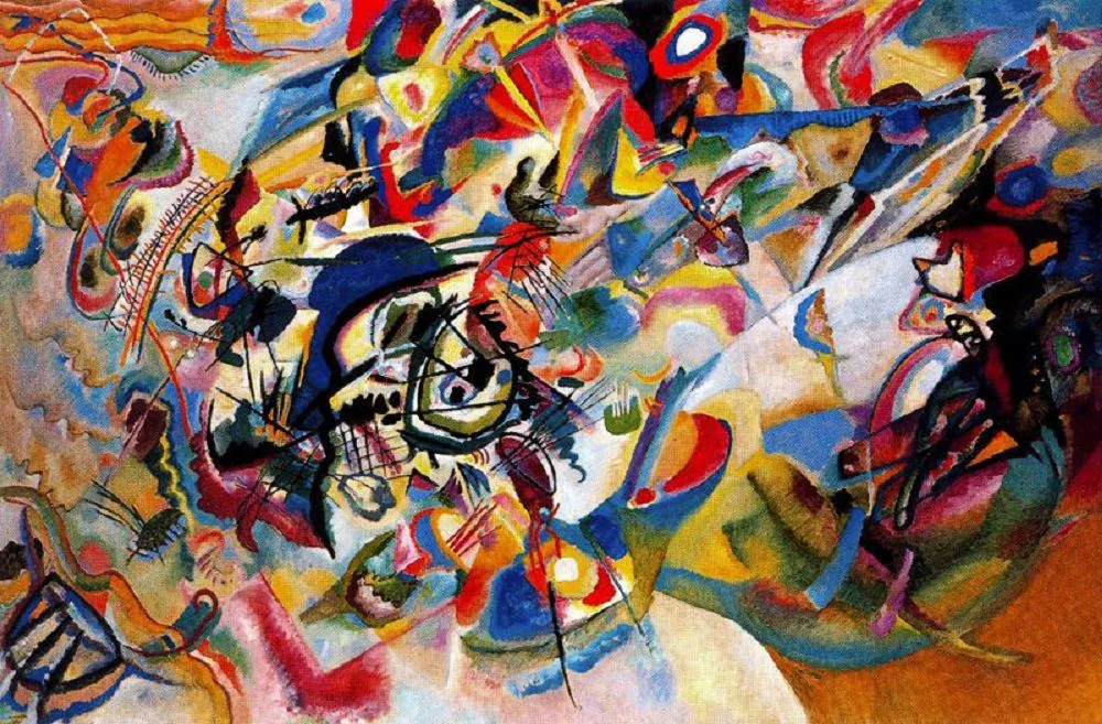 Composizione VII (1913) — opera originale di Vasilij Kandinskij, disponibile come falso d'autore dipinto a mano